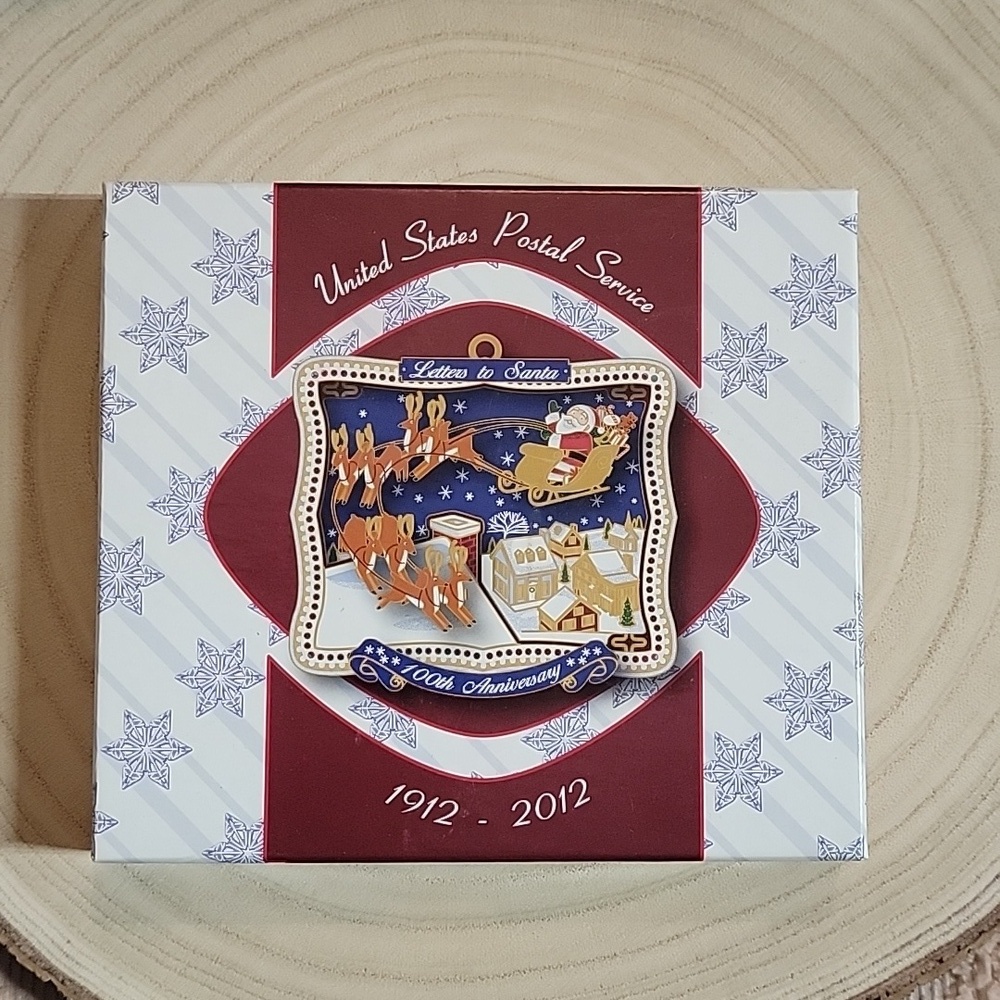 USPS Letters to Santa Holiday Ornament,‎ 100th Anniversary. New, in box.